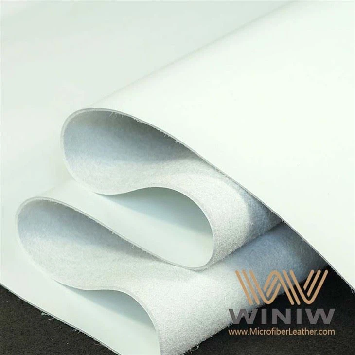 1.8mm White Microfiber Leather For Safety Shoes