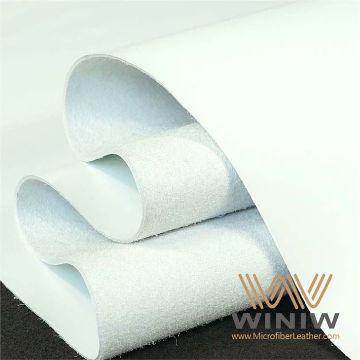 1.8mm White Microfiber Leather For Safety Shoes