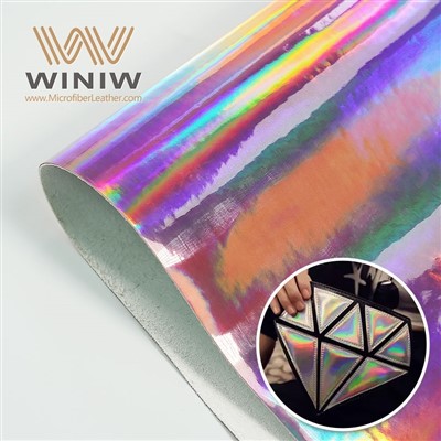 วัสดุกระเป๋ามังสวิรัติผ้าหนังสังเคราะห์ PU ราคาประหยัด